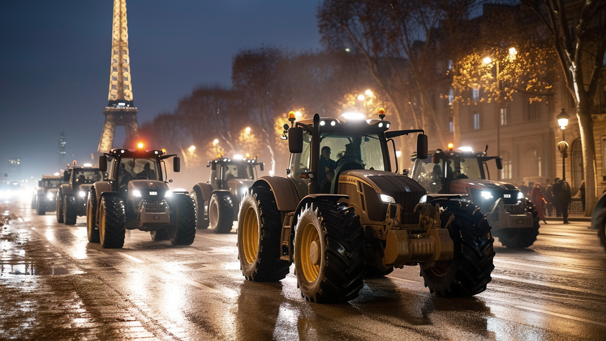 Bauernproteste nicht nur in Deutschland: Französische Landwirte belagern Paris mit Traktoren