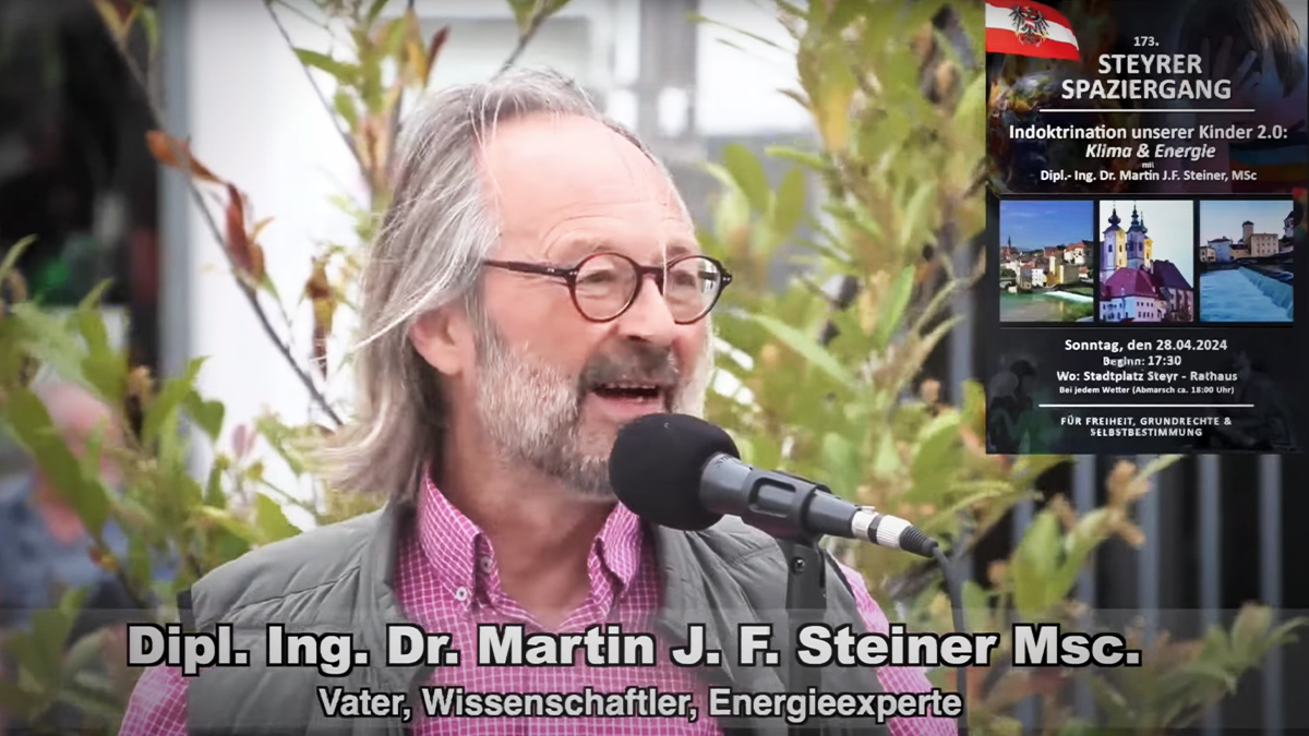 Dr. Martin Steiner: Schützt unsere Kinder! Echte Fakten statt Klimaindoktrination und Angstmache