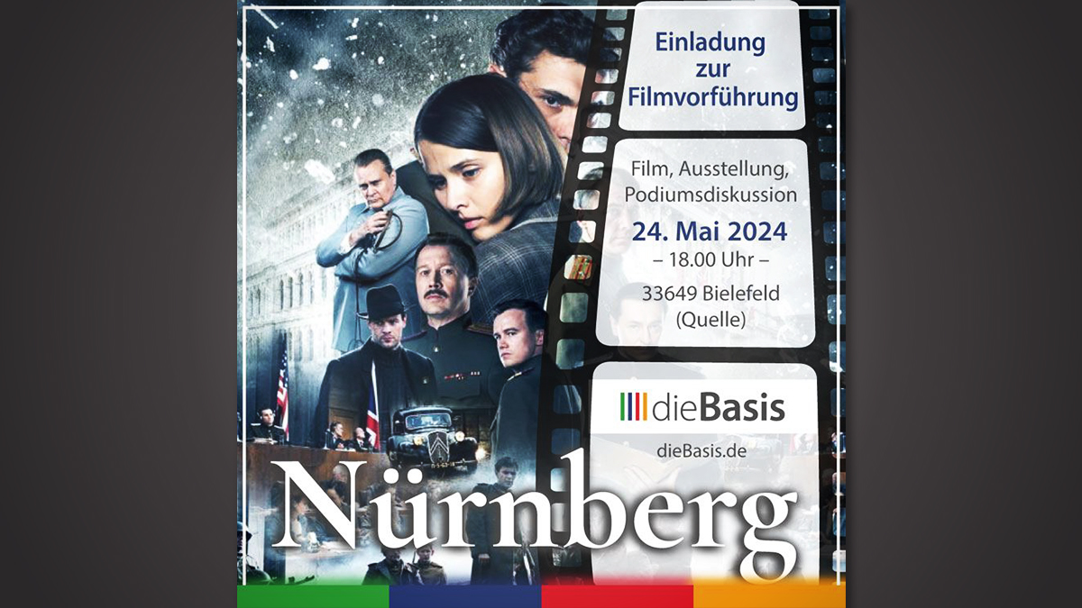 Für Völkerverständigung und Frieden: Partei dieBasis lädt zur „Nürnberg“-Filmvorführung nach Bielefeld ein