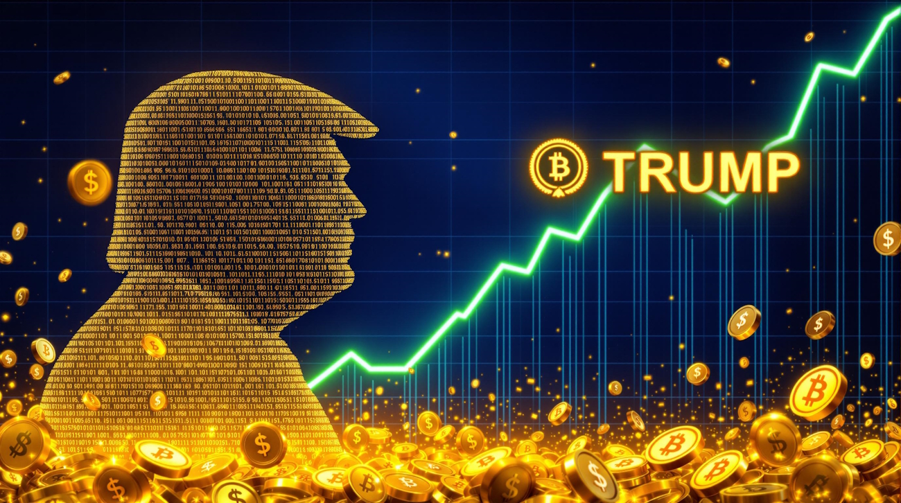 Trumps Krypto-Coup: Neuer Memecoin schießt durch die Decke