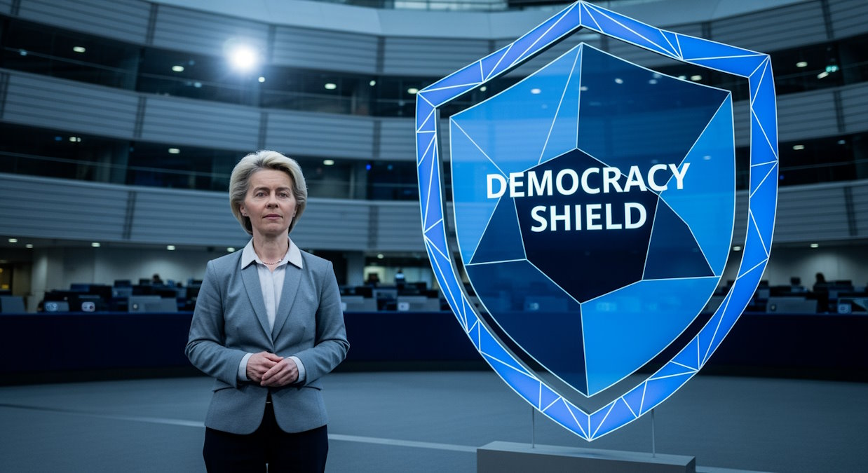 Der “Democracy Shield”: Brüssel baut sich ein politisches Schutzwall-Regime