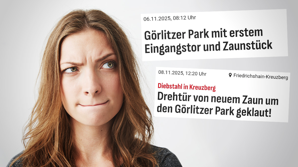 Ach, Berlin: Neues Drehkreuz von Görlitzer Park-Umzäunung direkt gestohlen