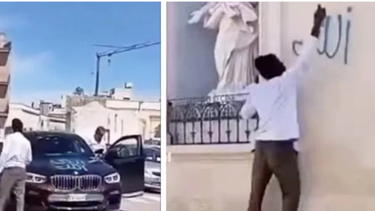 Mohammedaner beschmierte italienische Kirche – auf freiem Füßchen bis zur nächsten Straftat