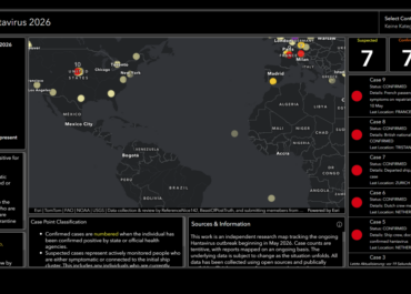 Dashboard des Grauens: eine von vielen Internetseiten, die Panik schüren (Quelle: arcgis.com)